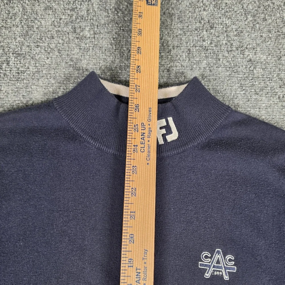 FootJoy Tour Issued Cashmere Sweater Vest Mens M 1/4 Zip Austin Country Club